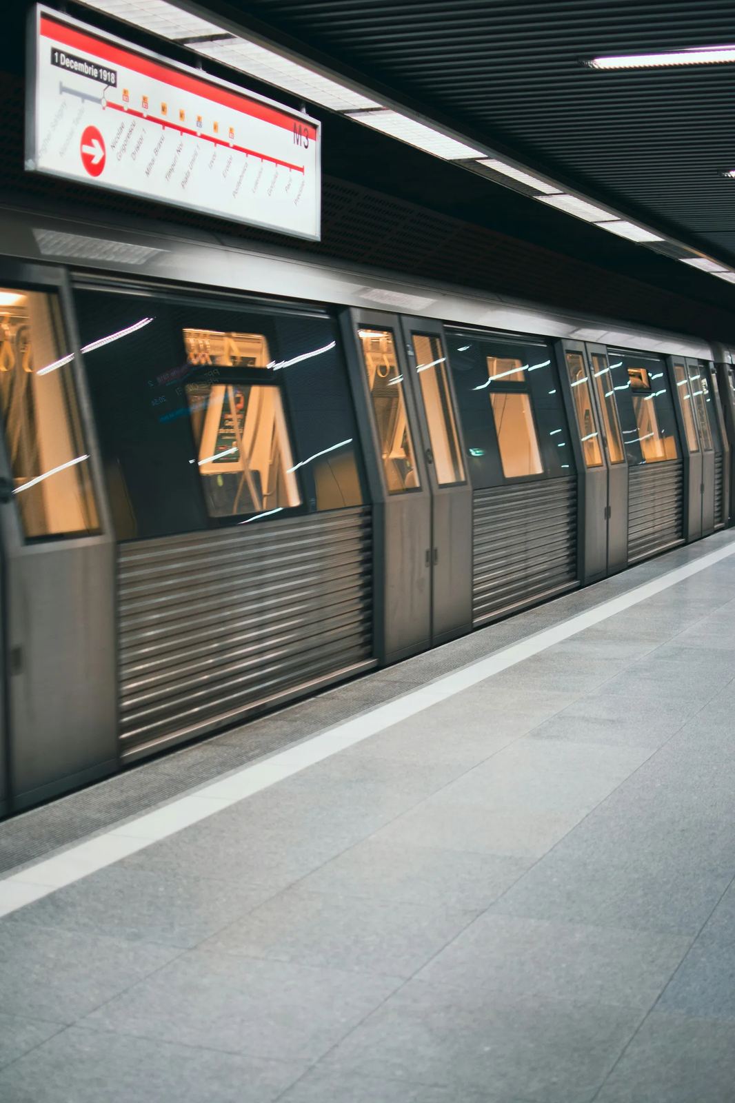 Bucharest metro platform