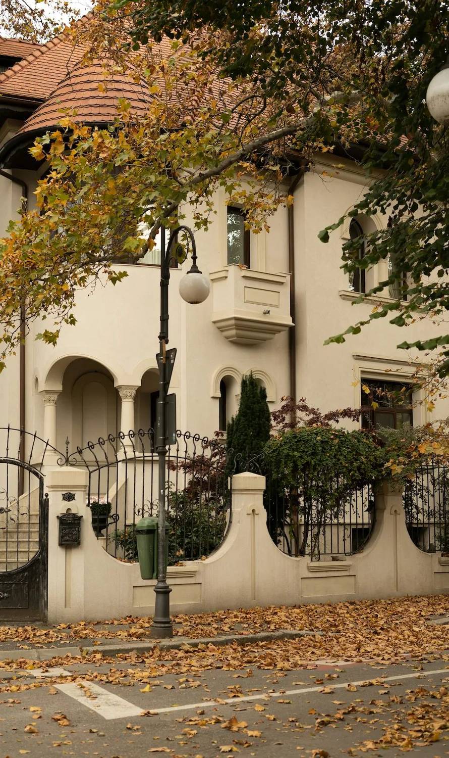 Elegant villa-lined street in Bucharest's Armenian Quarter